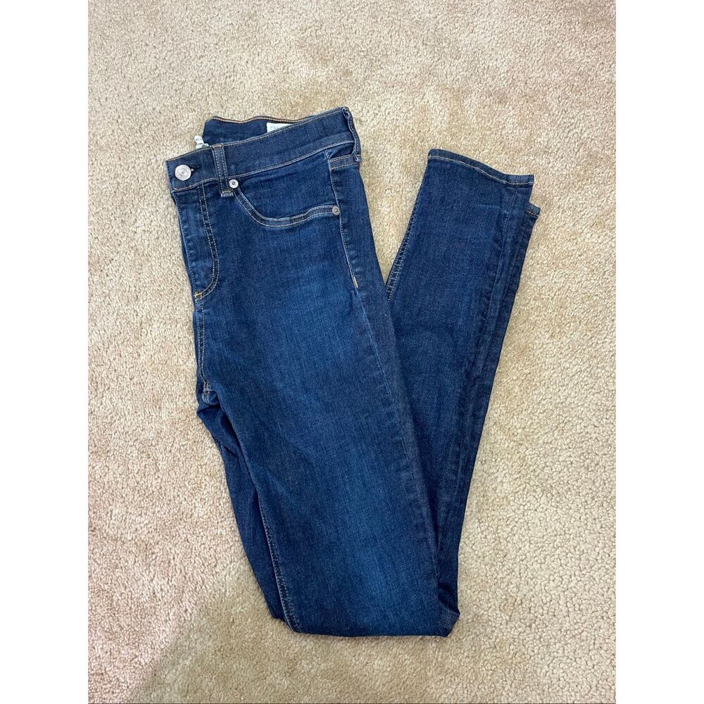 Rag & Bone Skinny Jeans Size 27 Dark Wash Stretch Denim Mid Rise